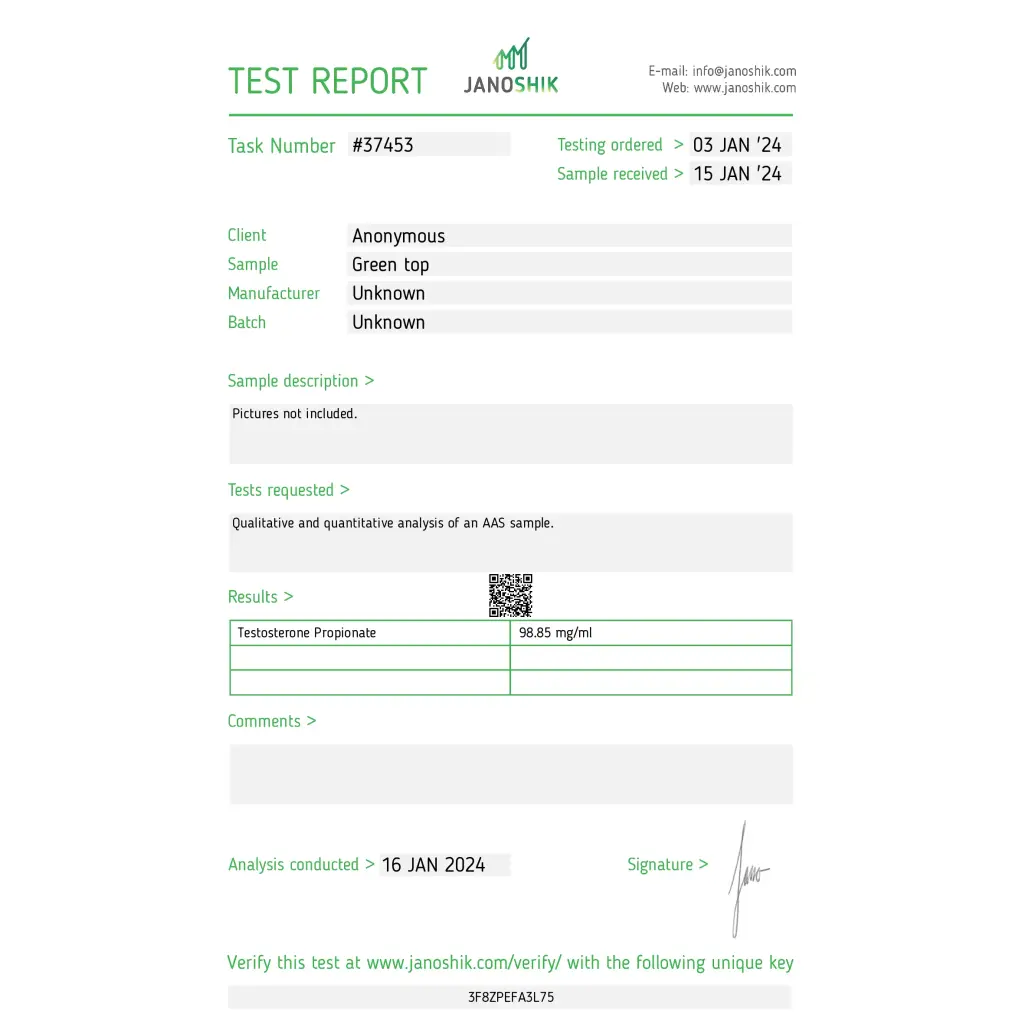 Testosterone Propionate 100
